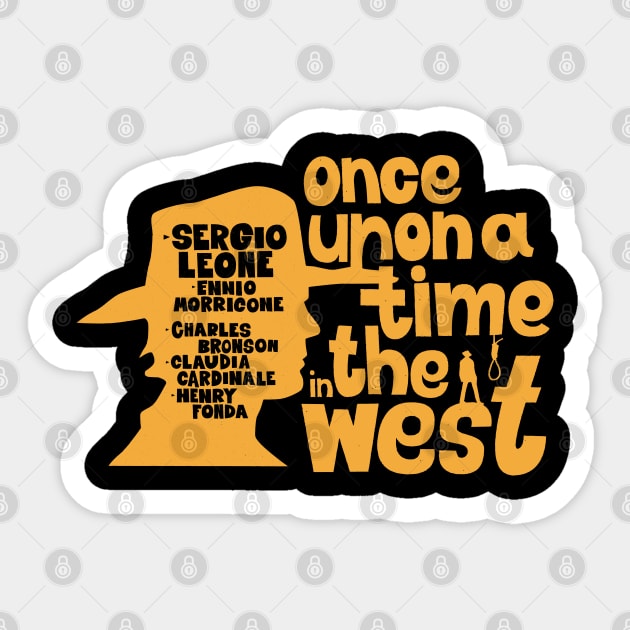 Serenade of the Spaghetti Western: Once Upon a Time in the West - SERGIO LEONE Sticker by Boogosh